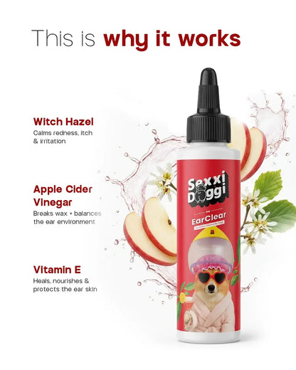 India's Quickest Dog Ear Cleaning Solution - EarClear (100 ml)