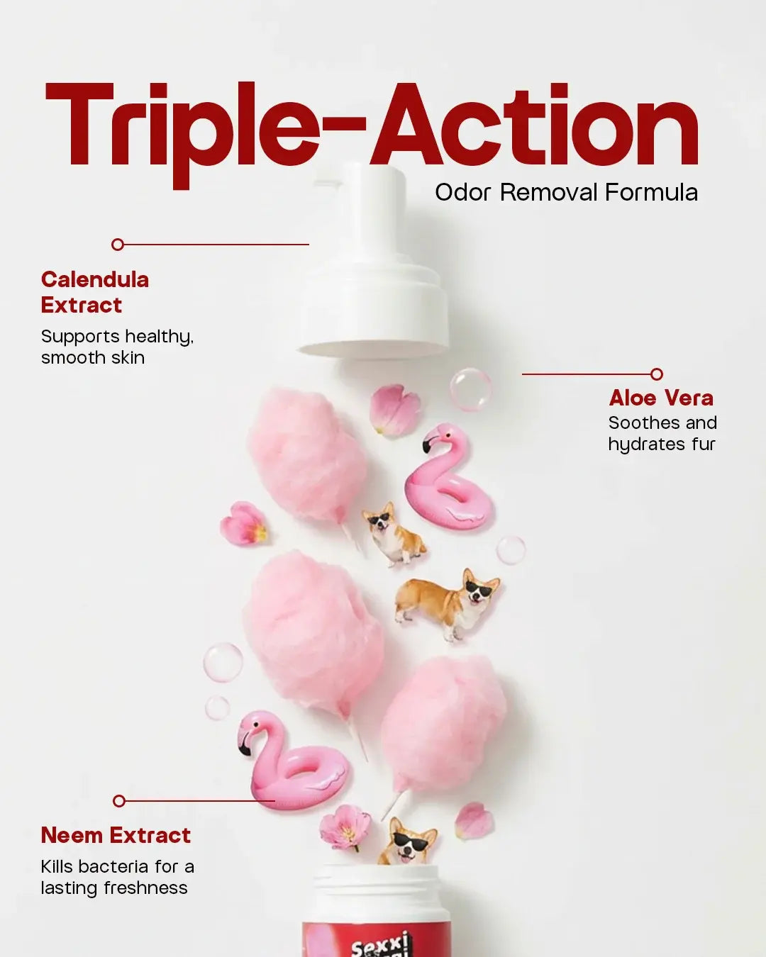 Dry Foaming Shampoo and Furfume - Cotton Candy (100 ml)