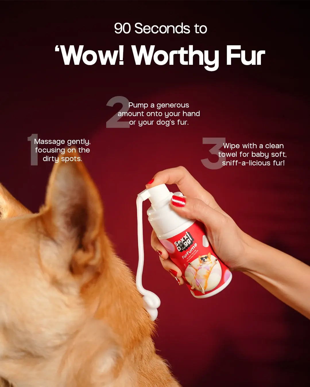 Dry Foaming Shampoo and Furfume - Marshmallow (100 ml)